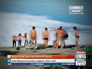 Polis jejak lima lagi individu bogel