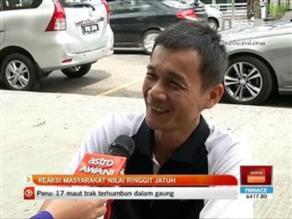 Reaksi masyarakat nilai ringgit jatuh