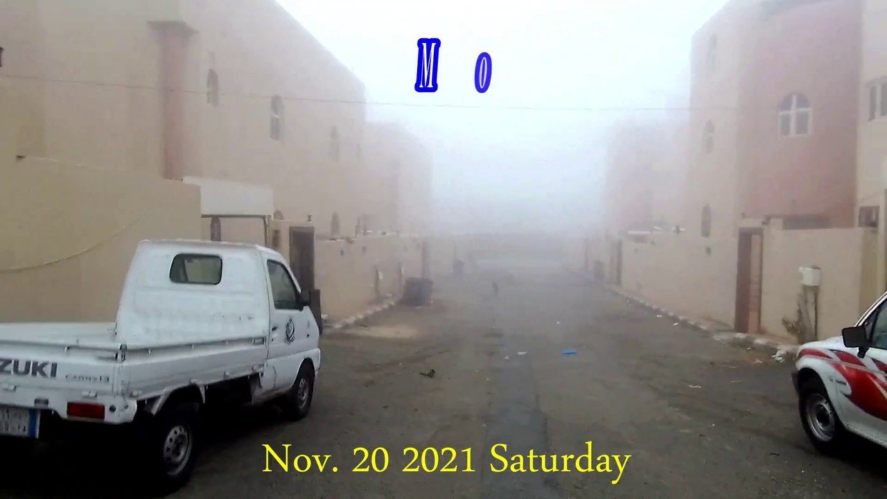 Walking the streets on a Foggy Morning