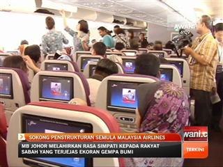 Sokong penstrukturan semula Malaysia Airlines