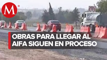 Continúan las obras que conectarán con el AIFA