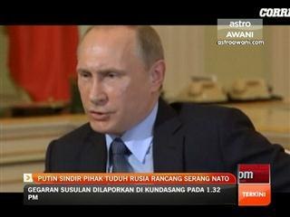 Putin sindir pihak tuduh Rusia rancang serang Nato