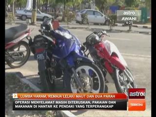 Lumba haram, remaja lelaki maut dan dua parah