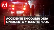Vuelca camioneta en el Nevado de Colima, hay un muerto y tres lesionados