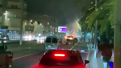 Arde un vehículo en plena avenida Trinidad