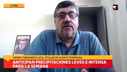 Anticipan precipitaciones leves e intensa para la semana