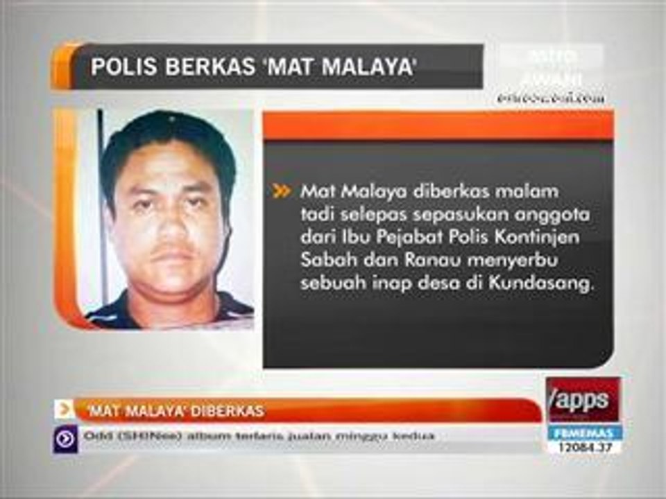 Polis berkas 'Mat Malaya'