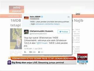 Hishamuddin setuju gesaan Najib tetapi dengan bersyarat