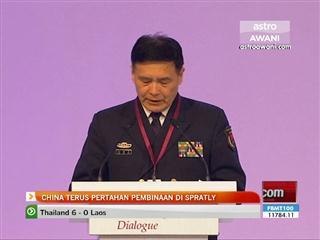 China terus pertahan pembinaan di Spratly