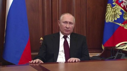 푸틴 "돈바스 친러 분리주의 공화국 독립 승인...우호조약 체결" / YTN