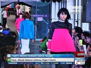 Eggie Azman tampil berani dengan fabrik 'Scuba'