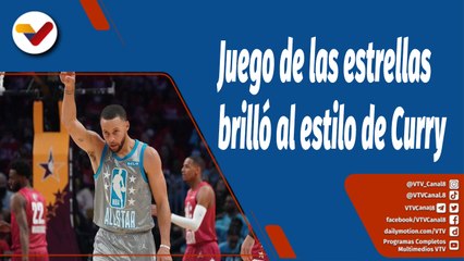 Deportes VTV l Stephen Curry lidera Team LeBron en noche de estrellas