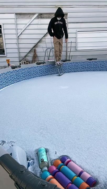 Walking on a Frozen Pool