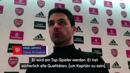 Arteta: “Odegaard hat das Zeug, um Kapitän zu sein”