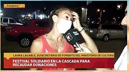 Festival solidario en la cascada para recaudar donaciones