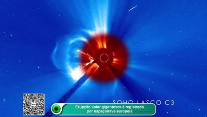 Erupção solar gigantesca é registrada por espaçonave europeia