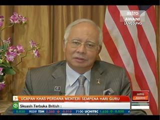 Ucapan khas Perdana Menteri sempena Hari Guru