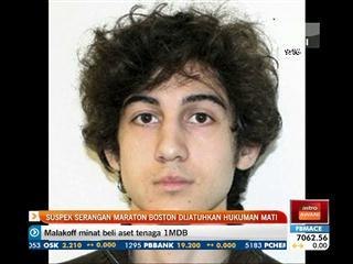 Suspek serangan Maraton Boston dijatuhkan hukuman mati
