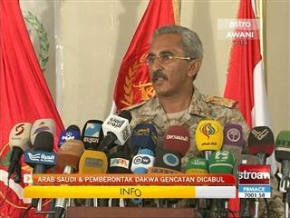 Arab Saudi dan pemberontak dakwa gencatan dicabul