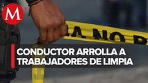 En Veracruz, dos trabajadores de limpia fueron atropellados