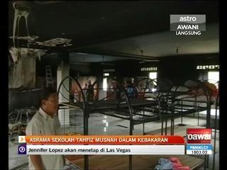 Asrama sekolah tahfiz musnah dalam kebakaran