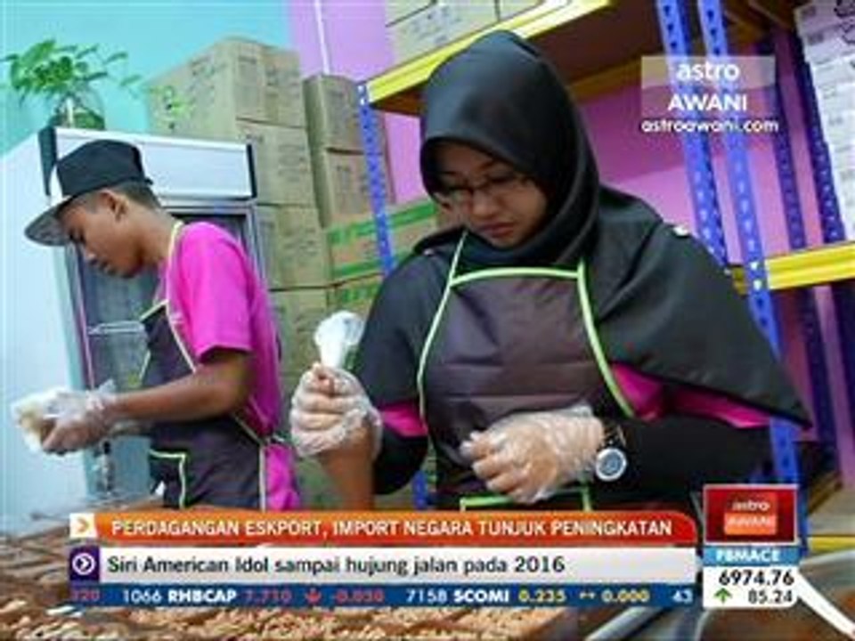 Perdagangan eskport, import negara tunjuk peningkatan