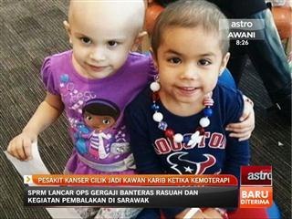 Pesakit kanser cilik jadi kawan karib ketika kemoterapi