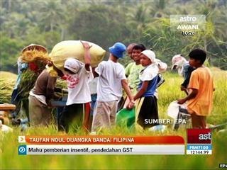 Taufan Noul dijangka bandai Filipina