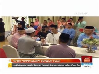 Fahrin Ahmad selamat bergelar suami