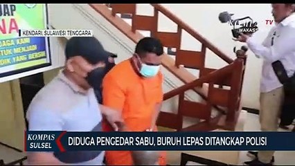 Buruh Lepas Ditangkap Polisi Karena Di Duga Jadi Pengedar Sabu