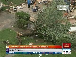 Lima maut dalam puting beliung di Texas