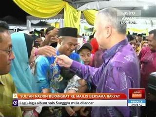 Sultan Nazrin berangkat ke Majlis Bersama Rakyat