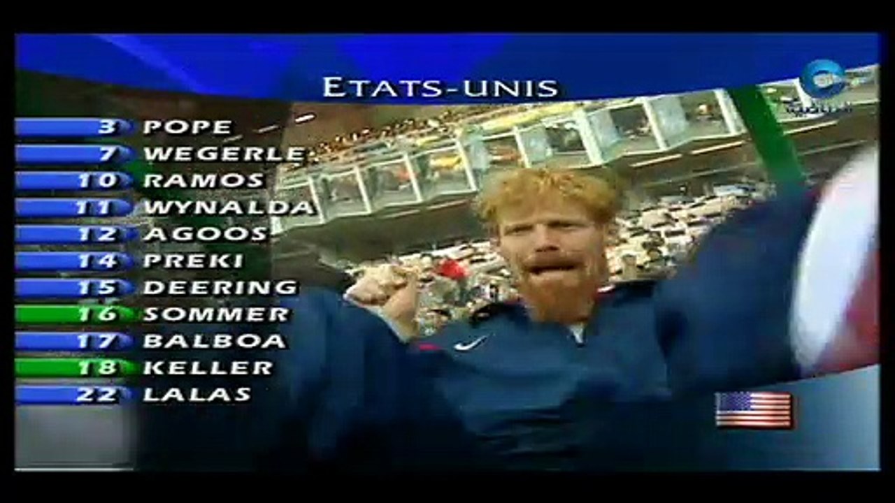 الشوط الاول مباراة يوغوسلافيا و امريكا 1-0 كاس العالم 1998