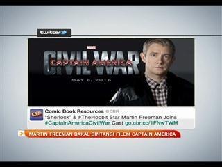 Martin Freeman bakal membintangi filem ketiga Captain America