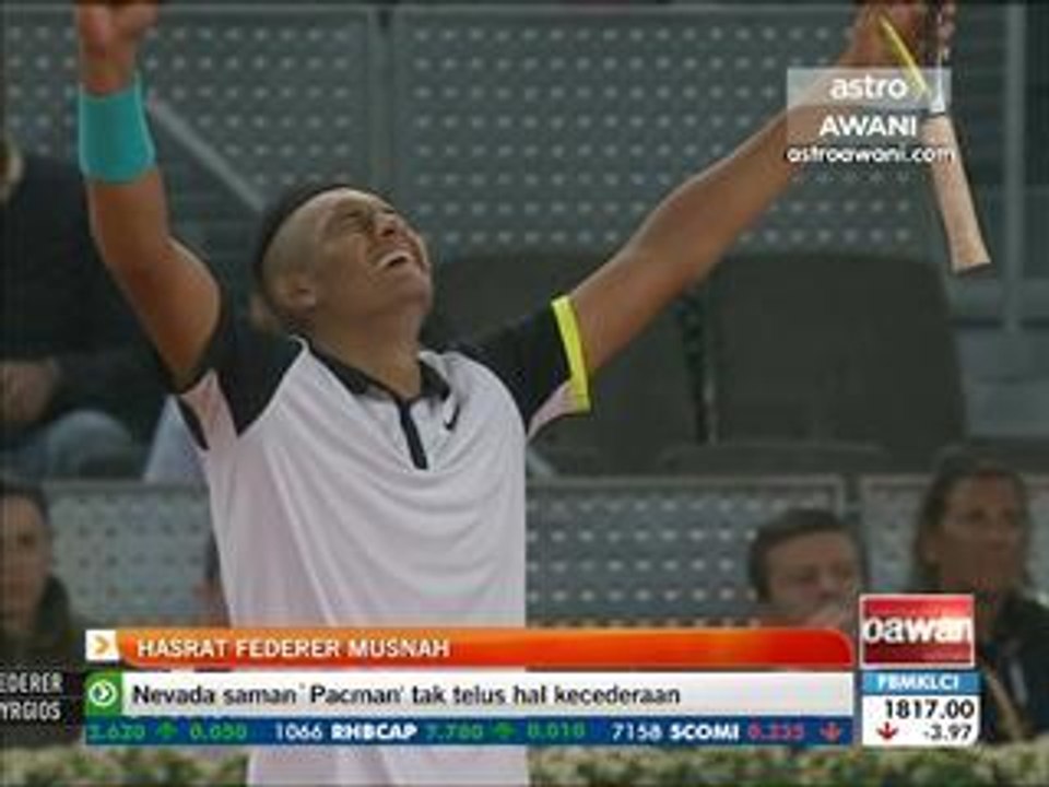 Tenis Terbuka Madrid: Hasrat Federer musnah