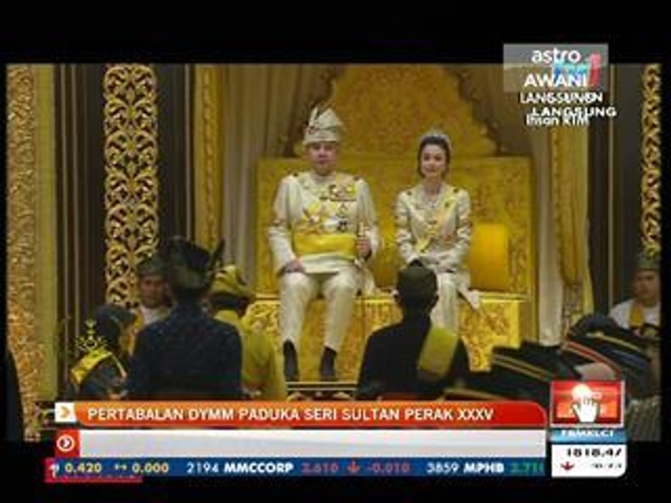 Upacara Pertabalan DYMM Paduka Seri Sultan Perak XXXV