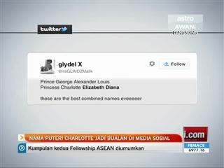 Nama Puteri Charlotte jadi bualan di media sosial
