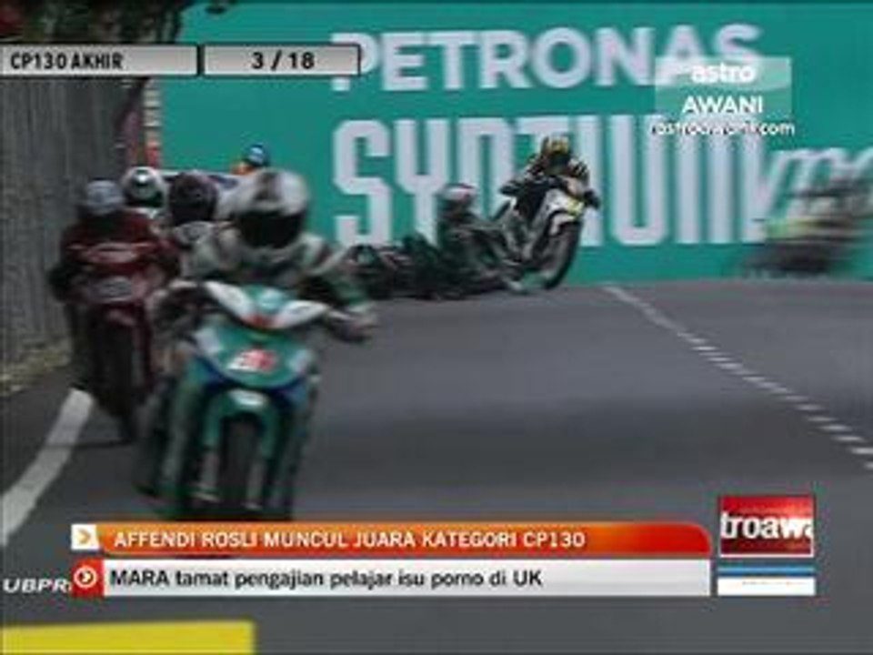 Affendi Rosli muncul juara kategori CP130