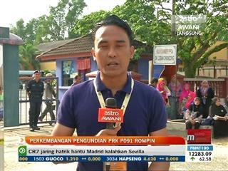 Perkembangan PRK P.091 setakat 9:00 pagi
