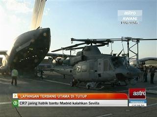 Lapangan terbang utama di tutup