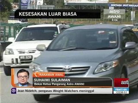 Kesesakan luar biasa: Reaksi pengguna lebuh raya