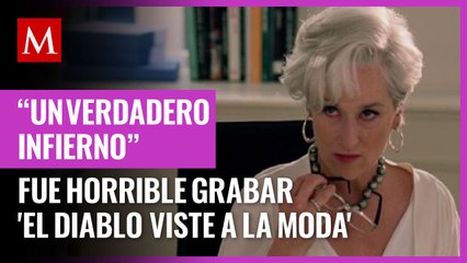Meryl Streep revela que fue horrible grabar 'El diablo viste a la moda'