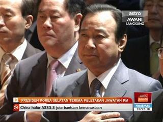 Presiden Korea Selatan terima peletakan jawatan PM