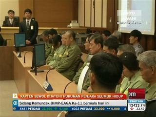 Kapten Sewol dijatuhi hukuman penjara seumur hidup