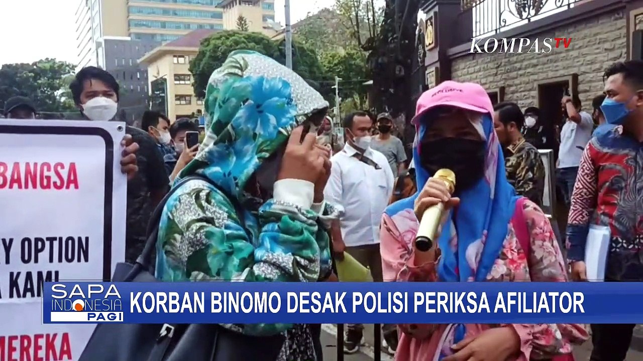 Berunjuk Rasa Di Mabes Polri Korban Investasi Binomo Desak Kepolisian