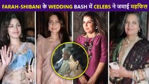 Rhea, Javed Akhtar, Farah Khan, Dino Morea & Many Other Celebs Attend Farhan-Shibani's Wedding Bash