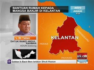 Bantuan rumah kepada mangsa banjir di Kelantan
