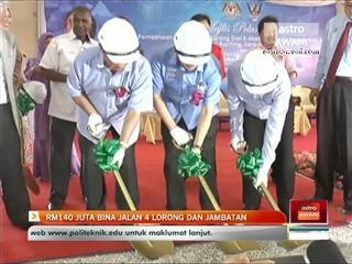 RM140 juta bina jalan 4 lorong dan jambatan