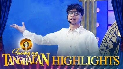 Teddy makes a poem for the hurados | Tawag Ng Tanghalan