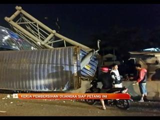 Kerja pembersihan dijangka siap petang ini